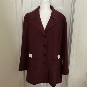Talbots Burgundy Coat